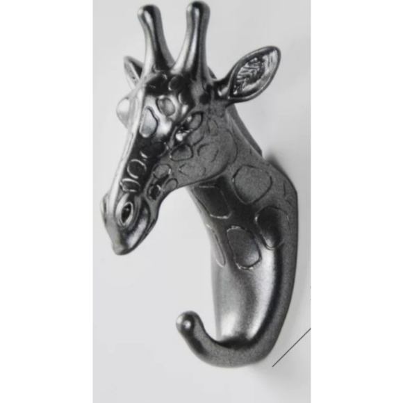 Other - 🧡5 ⭐ rated🧡METALLIC BLACK GIRAFFE Shaped wall hook